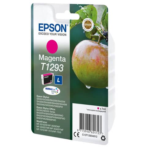 Cartuccia inkjet ink pigmentato Mela T1293 Epson magenta C13T12934012